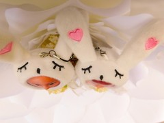 Personalized 3D Faces on Stuffed Toys – Wedding Rabbit Couple
