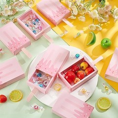 Paper Ice Cream Shape Gift Boxes, 20 pcs 20 count (Pack of 1) Pink-20 pcs