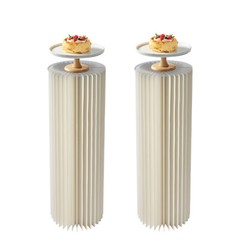 Centerpiece Stands Columns Display with Acrylic Lid Self-adhesive?Strip Design