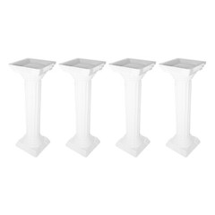 4pcs Roman Column For Wedding Landscaping Pillar Event Decorative Columnar White