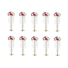 10 Pcs 21.65 inches Crystal Flower Stand Wedding Centerpieces for Tables, Tab…