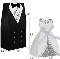 Wedding favors, wedding decorations, 100 pieces, 50/50 gifts for guests