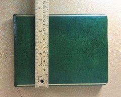 Leather Guest Book Green W/ Gold Gild