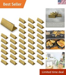 Place Card Holders Gold Brass 40Pcs Regular size Vintage Finish Table Card Ho…