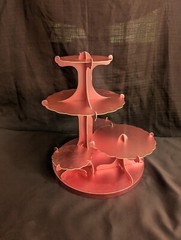 13-in tall 5 Tier Rose Gold Pink Cardboard Cupcake Stand Set Wedding/Tea Party