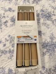 6pk Ribbed Flameless LED Taper Candles Honey Hearth & Hand Magnolia