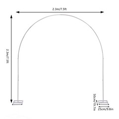 7.5ft Wedding Arch, Balloon Flower Backdrop Arch Stand, Birthday Parties Banquet