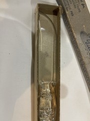 Vitex-Glas Vintage Glass Cake and Fruit Knife with Stars Made In USA In EUC