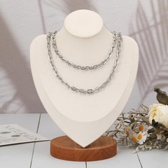 SMYHTGLIF 3 Meters Cable Jewelry Chain Silver Stainless Steel Chain for Jewel…