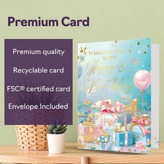 Beautiful Gold 80th Birthday Cards for Women Men – Fantastic Golden Presents …
