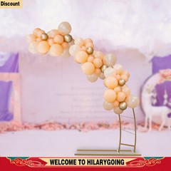 6.5ft Metal Crescent Moon Arch Wedding Party Plant Climbing Backdrop Stand Rack