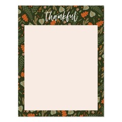 Thanksgiving Holiday Letterhead / 50 Sheets / 8.5″ x 11″ Festive Thankful Aut…