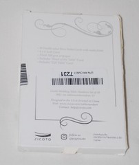 NIB Set of 30 Double-Sided Silver Foiled 4″ X 6″ Event Table Number Cards 32pc