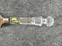 Waterford Crystal Wedding Cake Server 11″ Serrated Edge Logo Sticker Ireland