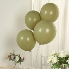 50 OLIVE GREEN 12″ Biodegradable Latex Matte Pastel Balloons Party Wedding