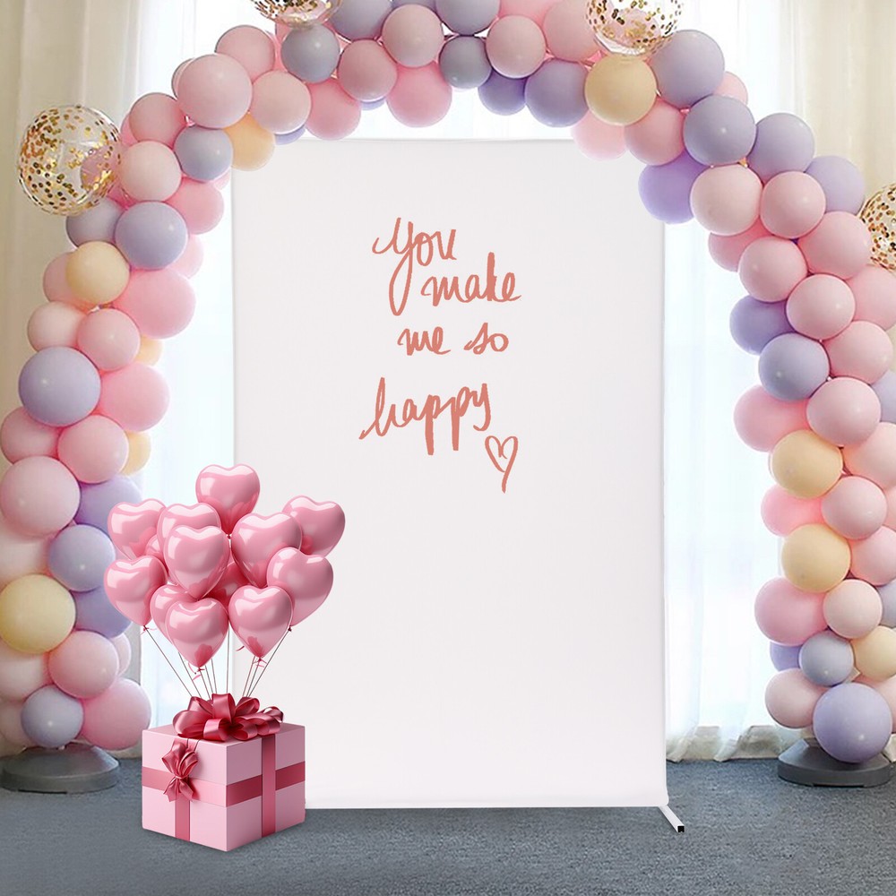 Wedding Arch Metal Rectangle Backdrop Stand Flower Balloon Frame Event 1.5*2m