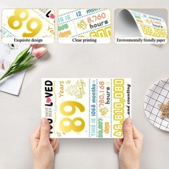 89th Birthday Card, Funny Birthday Decorations for Women Men, Best 89 Year Ol…