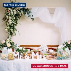 Windyun 200 Pcs Love Is Sweet Organza Bags for Wedding Treat 4 x 6 Inch Wedding