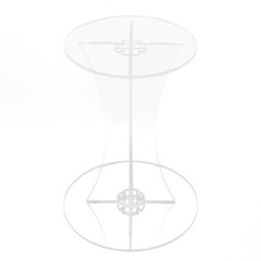 Acrylic Flower Freestanding Display Stand Clear Vase Stand Party Events 60cm USA