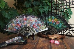 4 Pieces Folding Hand Fans Church Wedding Gift, Party Favors, DIY Decoration …