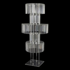 Flower Stand for Wedding, Crystal Flower Stand 5-Tier