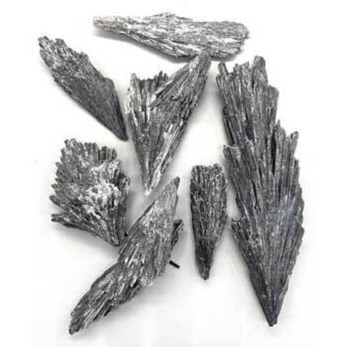 1 lb Black Kyanite, Broom untumbled stones