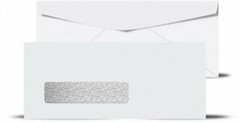 #10 Window Envelope w/ Black Security Tint , 24# White (4 1/8 x 9 1/2), 50 Qty