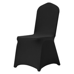 Black Stretch Spandex Folding Chair Covers for Wedding Party Dining