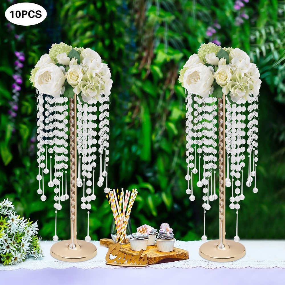 10 Pcs Crystal Acrylic Table Centerpieces Wedding Party Centerpieces Home Decor