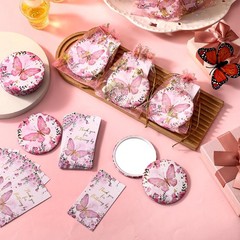 36 Sets Butterfly Baby Shower Party Favors, Butterfly Compact Pocket Mirrors and
