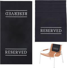 5 Pack Reserved Chair Signs, Reserved Signs for Pews for Wedding Parties and Cel