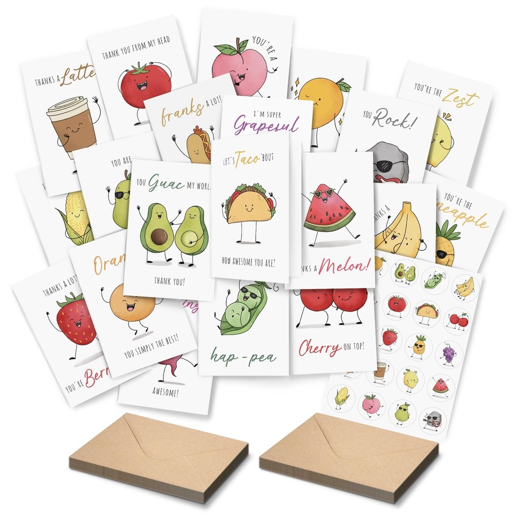 Premium Funny Thank You Cards, Teacher Appreciation Cards with Envelopes, Cut…