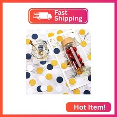 Navy Blue White Gold Confetti Birthday Decorations for Boys Glitter Paper decor