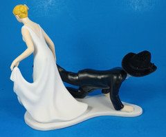Reluctant Cowboy Groom Cake Topper Brand New