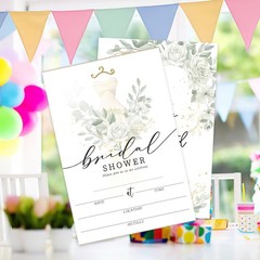 AEHIE 20 Sets Bridal Shower Invitations With 4×6 inches, Wedding 01