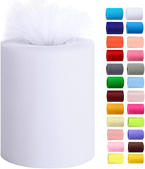 Tulle Rolls 6” by 100 Yards (300 Feet) Tulle Roll Spool Fabric for DIY Tutu Skir