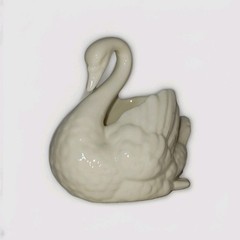 Lenox Swan Wedding Cake Topper Decor Porcelain 5 x 5.5″ Vintage 1931-1953 USA