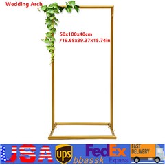 1m Metal Wedding Arch Stand Backdrop Flower Frame Garden Party Ballon Prop Decor