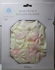 DARICE’s Victoria Lynn Rose Petals Cream/Rose 3 Pks Of 100. NEW – TB66