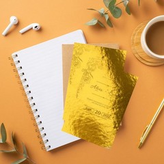30 Pack Gold Metallic Cardstock Paper Sheets, 8″ x 12″ 8 x 12 inches,