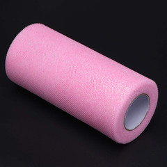 Glitter Tulle Roll Sparkling Tulle Ribbon Fabric Spool for Wedding Decoration Gi