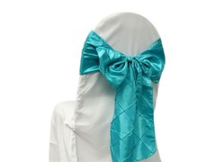 100 Pintuck CHAIR SASHES Bows Ties for Wedding Party Wholesale Supplies on SALE