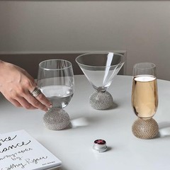 Champagne Flutes set of 4,Stemless Wedding Champagne Glasses,Unbreakable Crys…