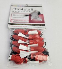 LED FloraLyte Acolyte Lights For Floral Party Event Design Wedding (Red) 10 Pack
