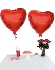 10Pcs 18” Red Heart Mylar Foil Balloons Birthday Party Romantic Decor