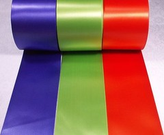 72mm x 5 metres Single Sided Satin Ribbon 41 Colours Available Blanket Floral