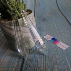 10pcs 100mm Drop Crystal Pendant Prisms Chandelier Trimming Lighting Repair Part