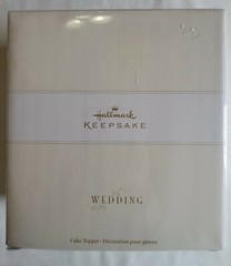 VTG NOS Sealed 2005 Hallmark Wedding Cake Topper Two Hearts One Love Keepsake