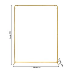 ? 1.5*2 m Wedding Backdrop Stand Rectangle Frame for Ceremony Decorations