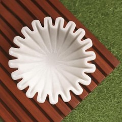 HandCrafted Marble Ruffle Bowl/Antique Scallop Bowl/Fruit 7 Inches